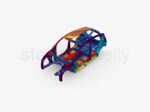 APP0101300 – Future Steel Vehicle Body Structure 3D Model